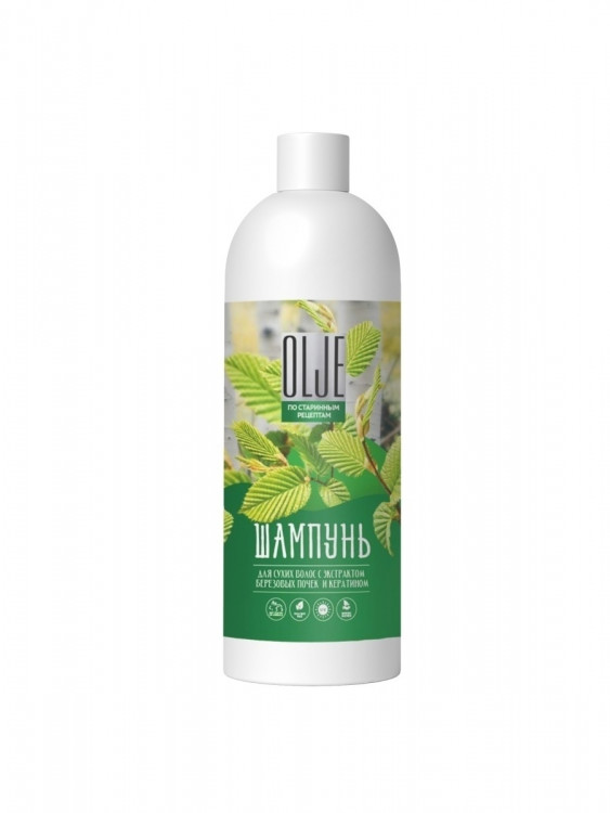 OLJE Натуральный шампунь для сухих волос с экстрактом березовых почек и кератином 1000 мл в Томске